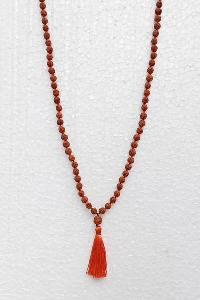 Rudrakşa 108 Taneli Mala Tesbih-Kolye Hindistan Rudraksha 207 - 4