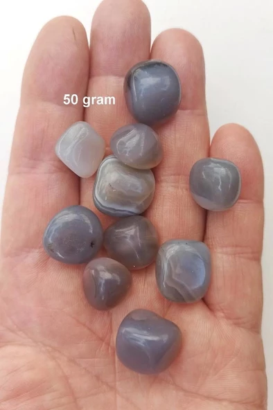 Minik Mavi Akik 50 Gram Tamburlu Parçalar 614