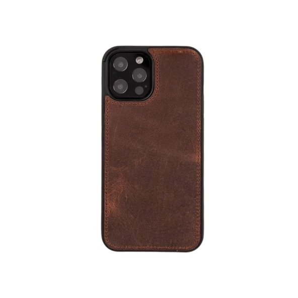Apple iPhone 11 Pro Max Uyumlu Deri Cüzdanlı Kılıf RFID G2 Kahve - 4