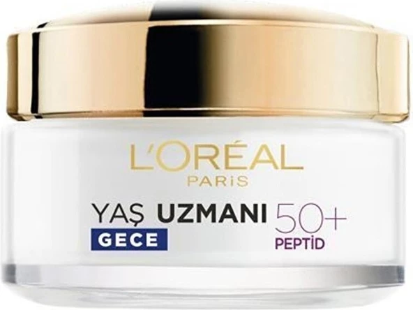 Loreal Paris Yaş Uzmanı 50+ Kırışıklık Karşıtı Yenileyici Gece Kremi 50 ml