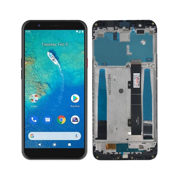 General Mobile GM8 ile Uyumlu Lcd Ekran Dokunmatik Çıtalı