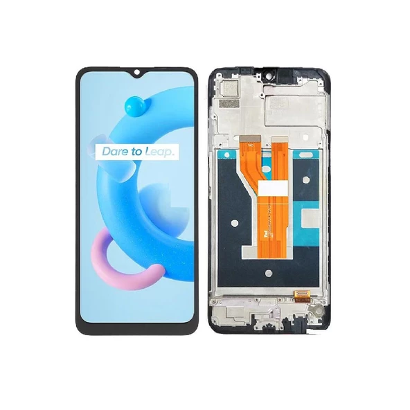 Oppo Realme C21 ile Uyumlu Lcd Ekran Dokunmatik Çıtalı Rmx3201 ürün görseli 1