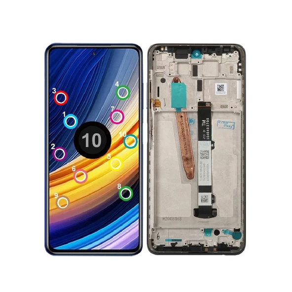 Xiaomi Poco X3 Pro ile Uyumlu Lcd Ekran Dokunmatik Çıtalı ürün görseli 1