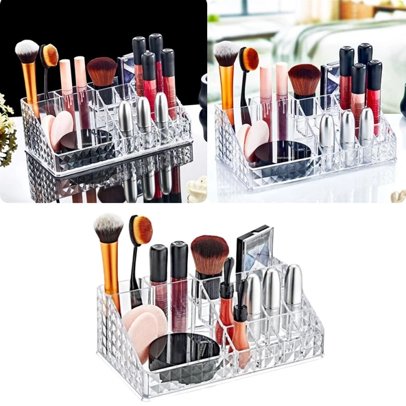 Piev Diamond Bölmeli Kozmetik Ürün Düzenleyici - 4