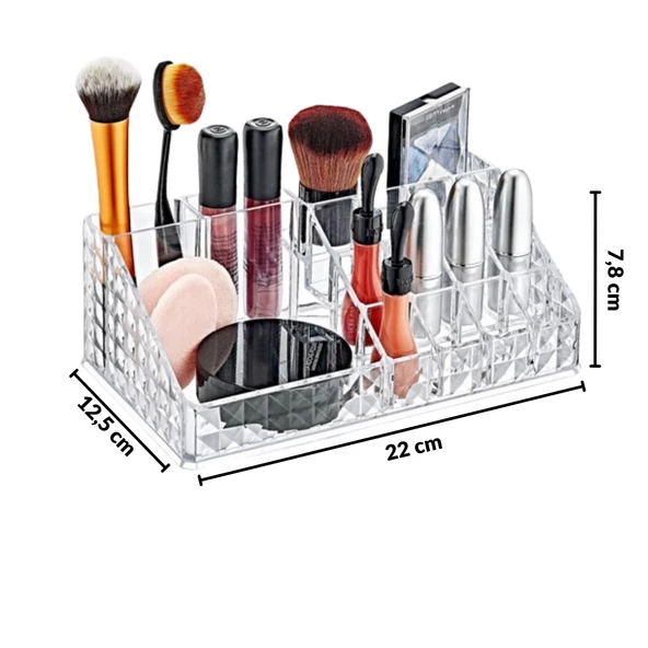 Piev Diamond Bölmeli Kozmetik Ürün Düzenleyici - 2