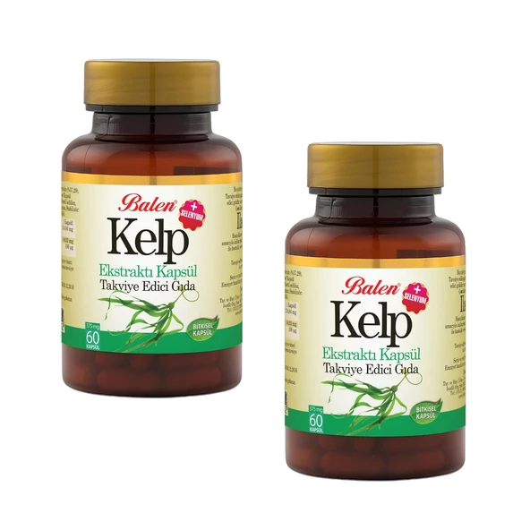 Balen Kelp Ekstraktı + Selenyum 375 mg 60 Kapsül x 2 Adet