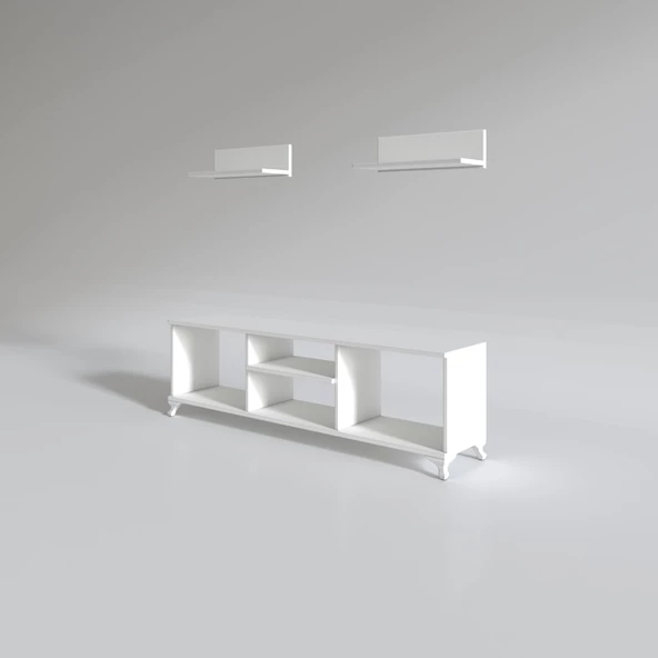 Kenzlife televizyon sehpası monako150 byz tv ünitesi raflı - Resim 2