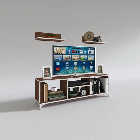 Kenzlife televizyon sehpası monako120 cvz tv ünitesi raflı - 2