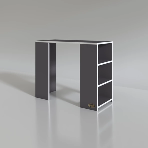 Kenzlife bilgisayar çalışma masası venüs gri ofis sekreter laptop - Resim 3