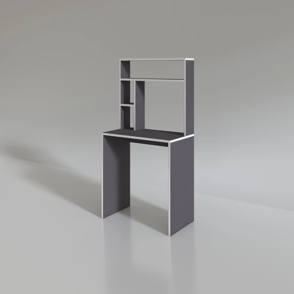 Kenzlife bilgisayar çalışma masası kimi070 gri ofis sekreter laptop - Resim 3