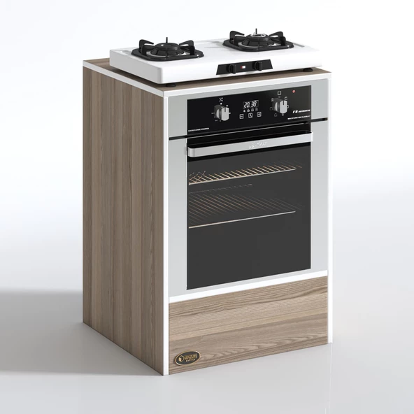 Kenzlife ankastre modülü kabini neon crd fırın ocak dolabı sabit tabla - Resim 2