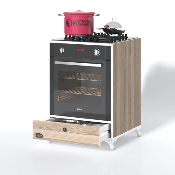 Kenzlife ankastre modülü kabini fosfat crd fırın ocak dolabı çekmeceli ayaklı - Resim 2