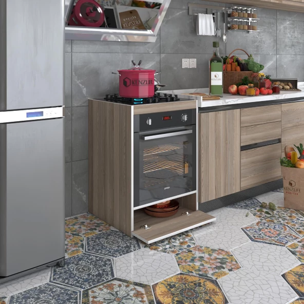 Kenzlife ankastre modülü kabini berilyum crd fırın ocak dolabı kapaklı