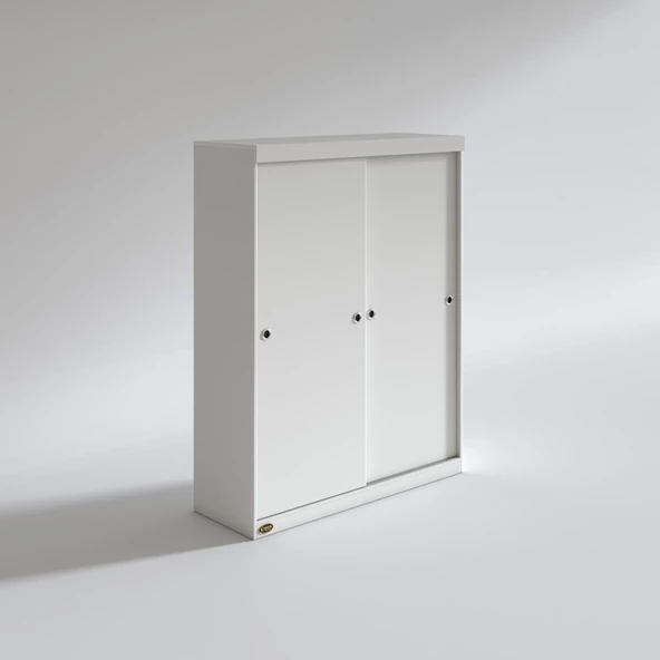 Kenzlife gardırop sürgülü kapaklı kapılı 140 papatya byz gardolap dolap - Resim 2