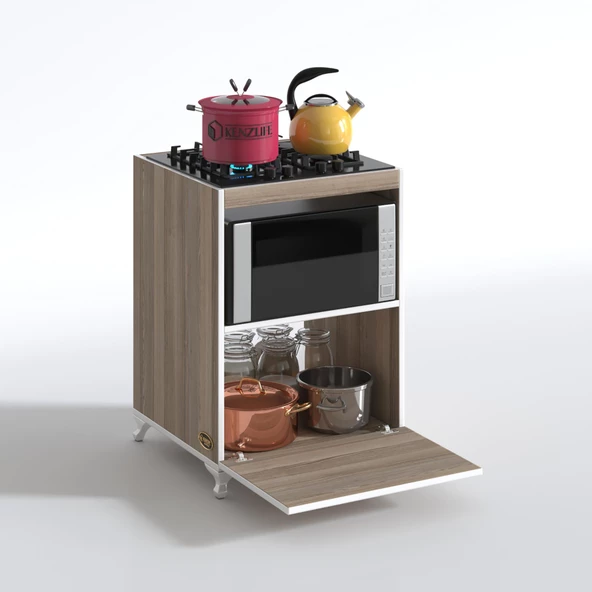 Kenzlife ocak dolabı demi crd 85*60*57 mutfak modül mini fırın  ankastre ocak için - 2