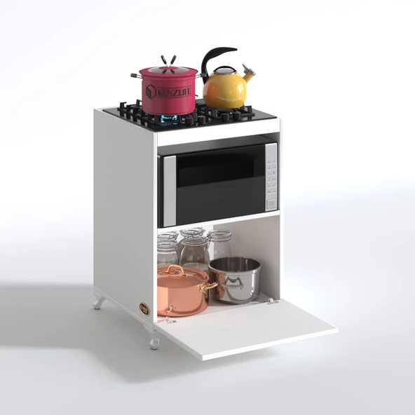 Kenzlife ocak dolabı demi byz 85*60*57 mutfak modül mini fırın  ankastre ocak için - 3