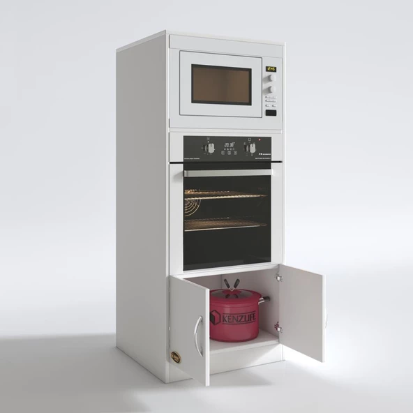 Kenzlife ankastre fırın dolabı ahsen byz mutfak banyo kiler ofis kitaplık - 3