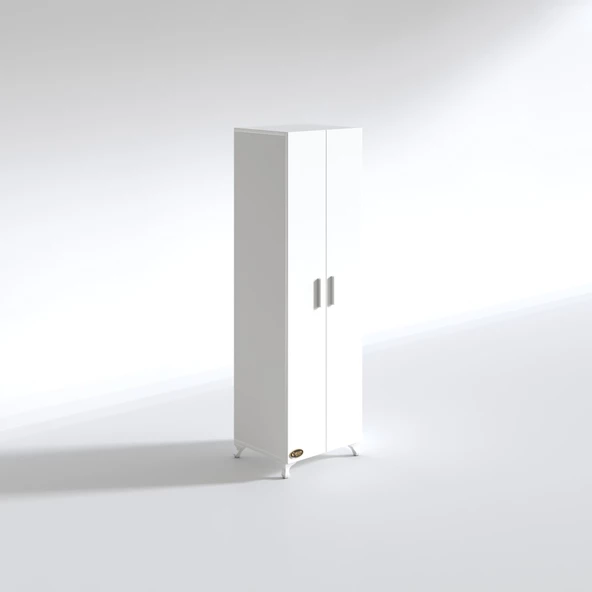 Kenzlife gardırop 2 kapaklı kapılı krizantem 168X50X42 byz ayaklı gardolap dolap - 2