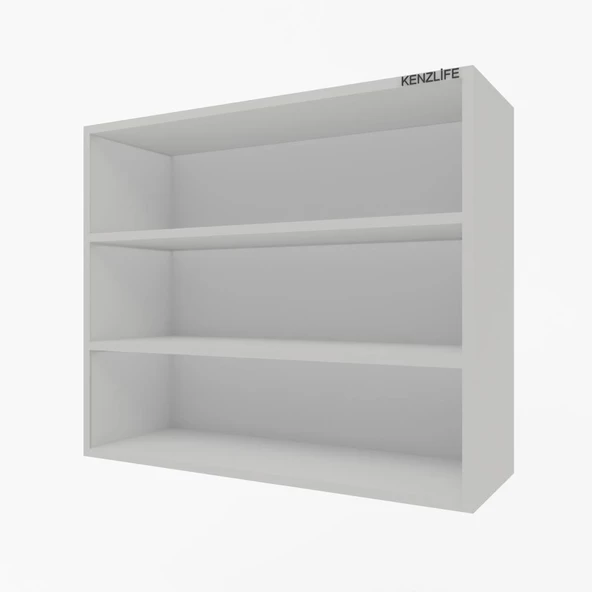 Kenzlife mutfak dolabı ıtır 090.090.30 byz 2 raflı kapaksız ofis banyo kiler evrak kitaplık - Resim 2