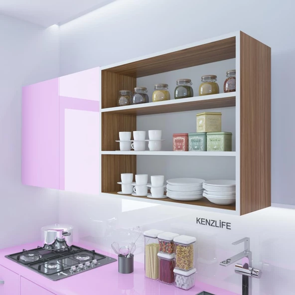 Kenzlife mutfak dolabı ıtır 090.090.30 cvz 2 raflı kapaksız ofis banyo kiler evrak kitaplık - Resim 5