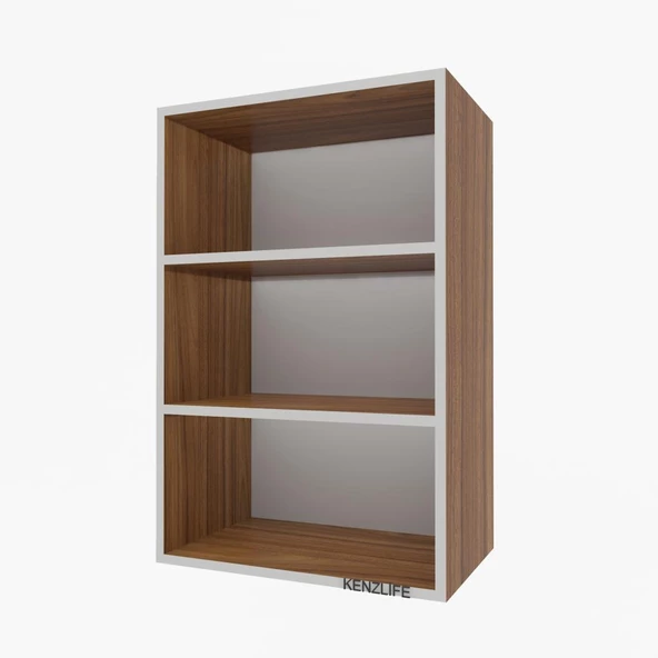 Kenzlife mutfak dolabı ıtır 090.060.30 cvz 2 raflı kapaksız ofis banyo kiler evrak kitaplık - Resim 2