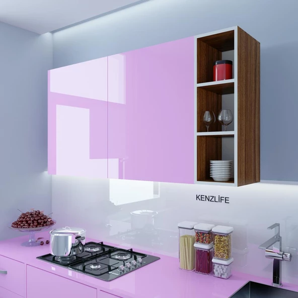 Kenzlife mutfak dolabı ıtır 090.030.30 cvz 2 raflı kapaksız ofis banyo kiler evrak kitaplık - 5