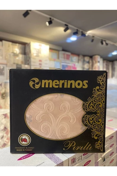 Merinos Pırıltı Çift Kişilik Battaniye ( Simli) PUDRA Renk Tek Ebat Beden - 6
