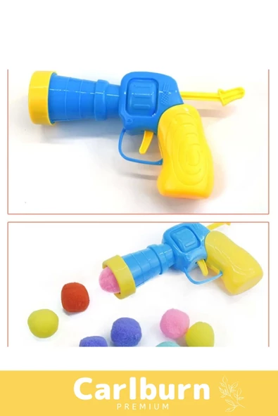 Özel Üretim Evcil Hayvan Tabancalı Hareketli 30 Peluş Toplu Top Atan İnteraktif Kedi Oyuncağı Seti - 4