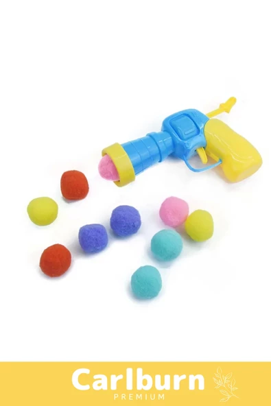 Özel Üretim Evcil Hayvan Tabancalı Hareketli 30 Peluş Toplu Top Atan İnteraktif Kedi Oyuncağı Seti - 3