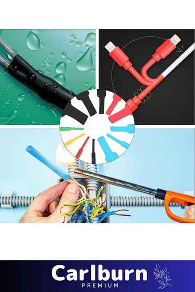 Özel Üretim Isıya Dayanıklı Renkli Telefon Şarj Yalıtım Amaçlı Kablo Koruyucu Makaron Seti 560 Parça - 4