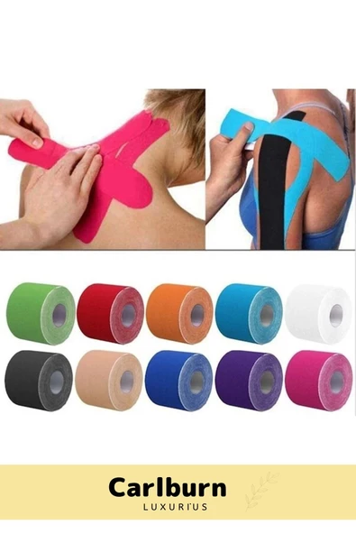 Hızlı Etkili Büyük Boy Kas Eklem Bel Bacak Kol Boyun Sırt Omuz Karın Kalça Ağrı IsıI Bandı 5cm x 5m - 3