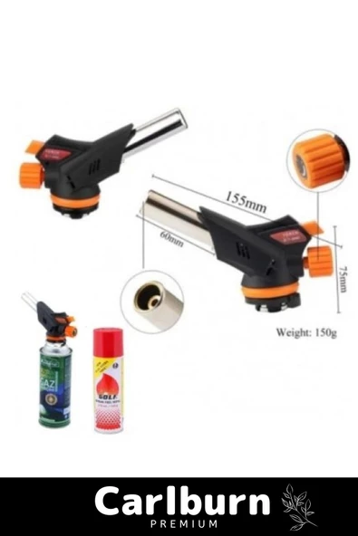 1300 Derece Isı Sağlayan Her Marka Gaz Kartuş Uyumlu Otomatik Ateşleyici Portatif Pürmüz Başlığı - 2