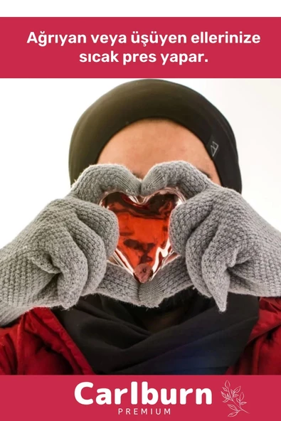 Premium Özel Üretim Kalp Şeklinde El Isıtıcısı Sihirli Jel Isıtıcı Torba Kalpli Cep Sobası 5'li Set - 3