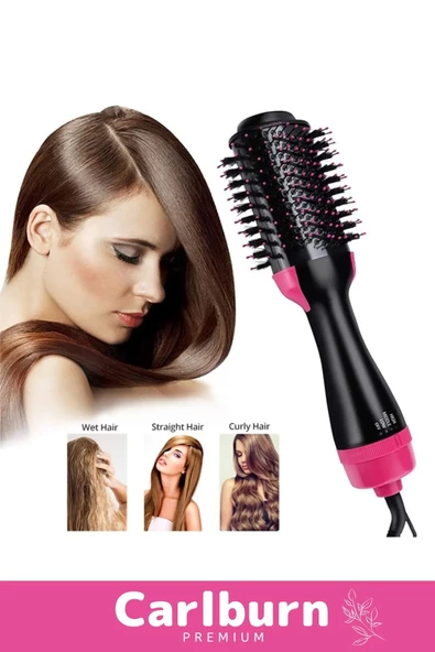 Özel 4 Vitesli Çok Kademeli 1200w Elektrikli Hava Üflemeli 2.5m Kablolu Saç Düzleştirici Fön Tarağı - 6