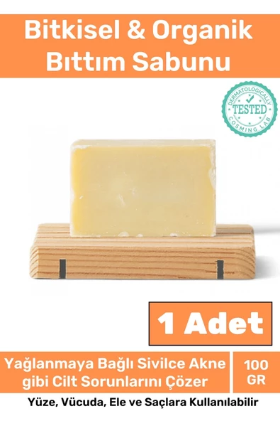 Özel Üretim %100 Doğal Bitkisel Organik Güzel Kokulu Saç Için Bıttım Sabunu 100 Gr ürün görseli 1