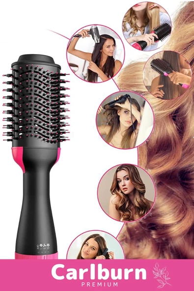 Özel 4 Vitesli Çok Kademeli 1200w Elektrikli Hava Üflemeli 2.5m Kablolu Saç Düzleştirici Fön Tarağı - 3