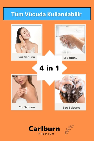 Özel Doğal Güzel Kokulu El Yüz Saç Vücut Cilt Orijinal Zerdeçal Ekstraktı Sabunu - 5