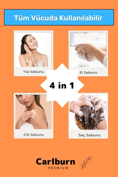 Özel %100 Doğal Bitkisel Organik Güzel Kokulu Saç Için Bıttım Sabunu 100 Gr x 3 Adet - Resim 4