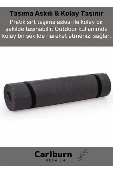 Özel Konfor Modeli Çift Taraflı Kaymaz Silinebilir Antibakteriyel Yoga Meditasyon Minderi 6,5mm Mat - 2