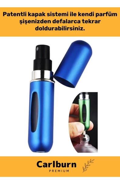 Özel Parfüm Şişesinden Doldurulabilir Taşınabilir Çanta İçi Mini Cep Parfüm Şişesi 5 Ml x 4 Adet - 2