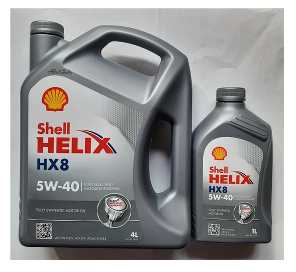 SHELL HELİX HX8 5W40 4+1 LİTRE AVANTAJ PAKETİ