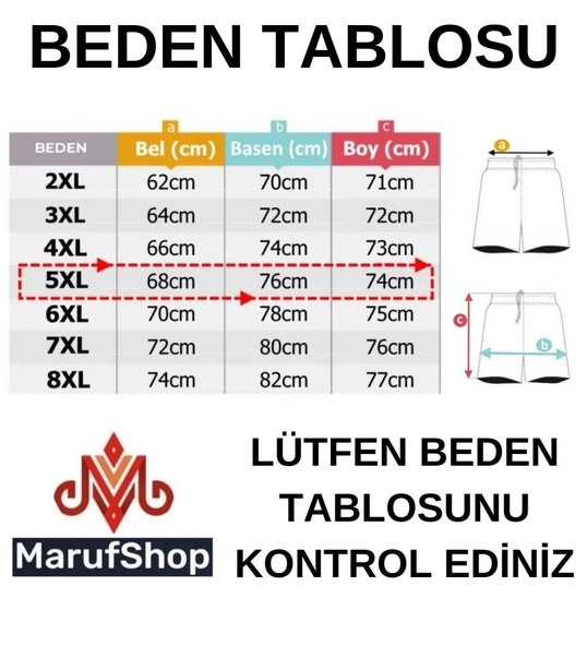 Erkek Büyük Beden 115-154 Kilo Arası İçin Uygun Penye Kapri NYC Antrasit - 3