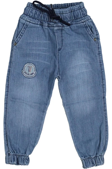 Erkek Çocuk Paça Lastikli Kot Pantolon BGL-ST03611 - 2