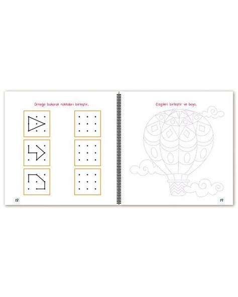 Beyin Geliştirme Egzersizleri Çiz Boya Birleştir - 3