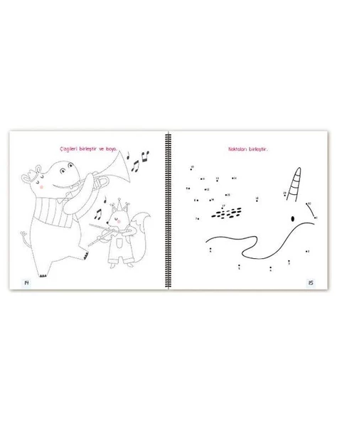 Beyin Geliştirme Egzersizleri Çiz Boya Birleştir - 2