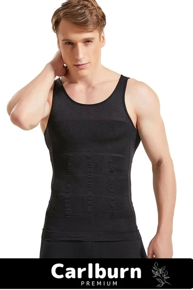 Yeni Sezon Bel Göğüs Dik Duruş Jinekomasti Toparlayıcı Erkek Extra Göbek Sıkılaştırıcı Korse Atlet - 4