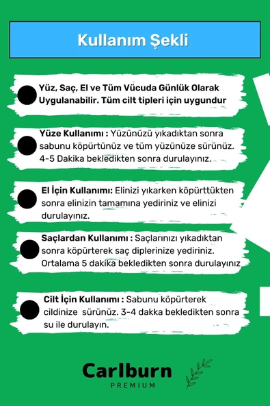 Özel Üretim %100 Doğal Koku Yüz Cilt Beyazlatıcı Organik Nemlendirici Çay Ağacı Sabunu 5 Adet - 4