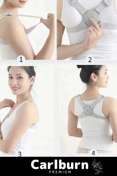 Deluxe Seri Şarjlı En Çok Tercin Edilen Sensörlü Ayarlanabilir Titreşimli Dik Duruş Korsesi - 5