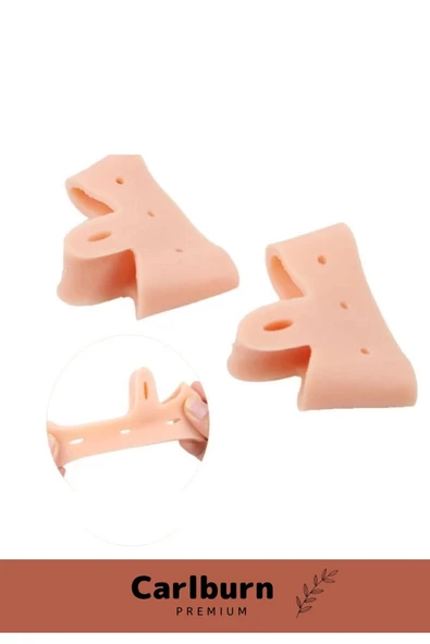 Valgus Silikon Ayak Bunyon Kemik Koruyucu Makaralı Ayak Gömleği Halluks Parmak Ayırıcı Düzenleyici - 4