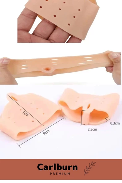 Valgus Silikon Ayak Bunyon Kemik Koruyucu Makaralı Ayak Gömleği Halluks Parmak Ayırıcı Düzenleyici - 5